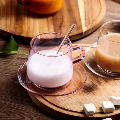 350ml High Borosilicate Colorful Glass Coffee Cup