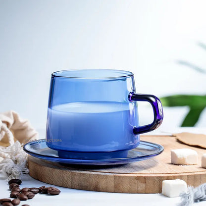 350ml High Borosilicate Colorful Glass Coffee Cup