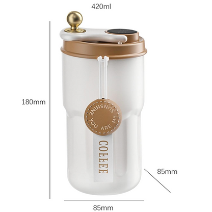 420ml Smart Thermos LED Temperature Display Tumbler Coffee Cup