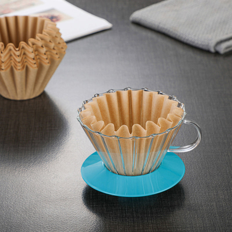 50 Pcs Wave Coffee Dripper Hand Brewed Coffee Filter Paper