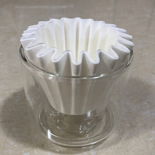 50Pcs/Set Coffee Filter Cake Type Hand Brew Origami Filter Cup