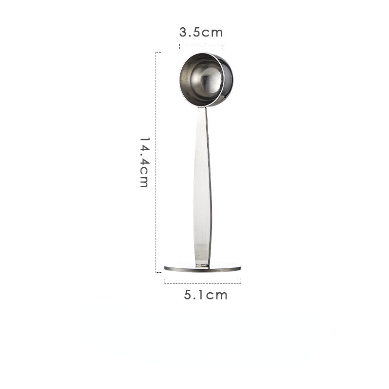 Stainless Steel Tamper Spoon Coffee Press Measuring Scoop