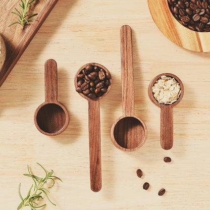 2PCS Wooden Measuring Coffee Spoon