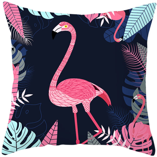 4PCS 45x45cm Flamingo Printed Cushion Pillow Cover Set for Sofa Decor - Image 5