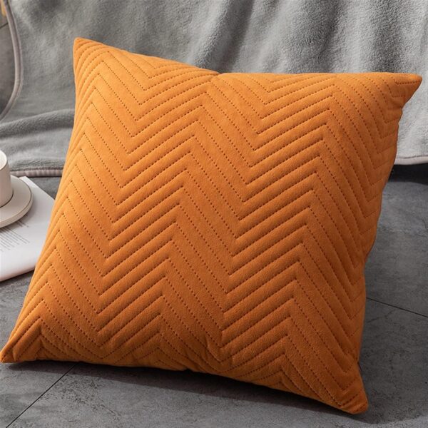 Set of 3 Quilted Velvet Pillowcase Home Decor, 45CM - Image 2