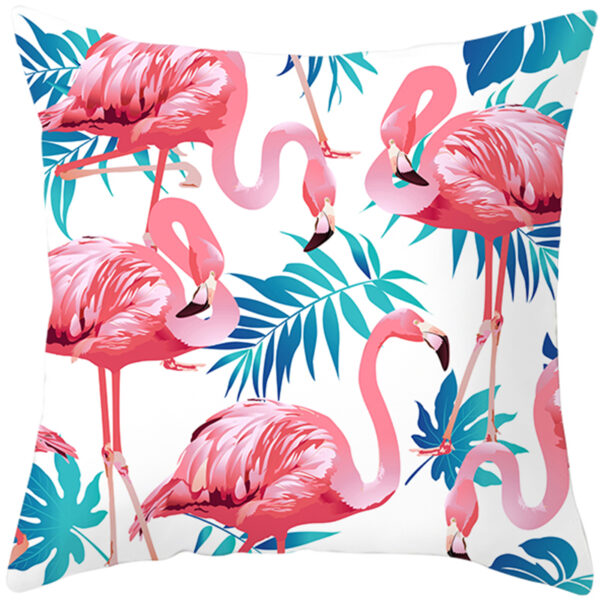 4PCS 45x45cm Flamingo Printed Cushion Pillow Cover Set for Sofa Decor - Image 3