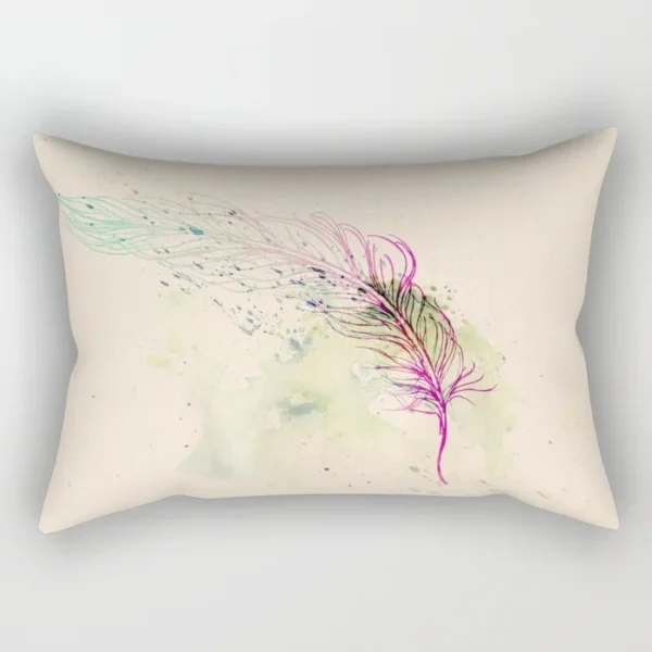 Set of 4 Mandala Printed Single-Sided Pattern Rectangular Pillowcase Home Decoration, 30x50cm - Image 2