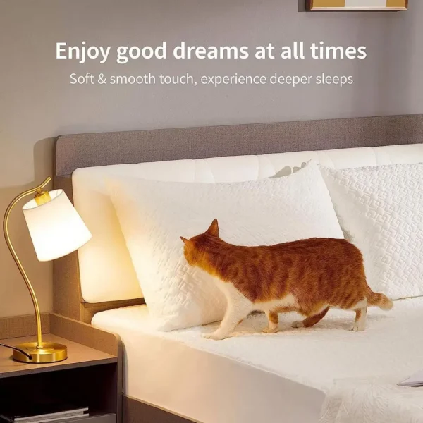 High Quality Moisture And Sweat Proof Waterproof Solid Color  Pillow Cover - Image 4
