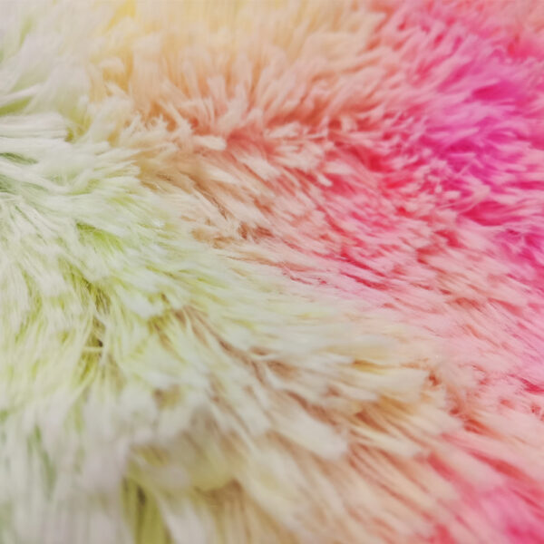 2PCS 43x43cm Trendy Tie-dye Fur Plush Pillow Cover for Home Decor - Image 3