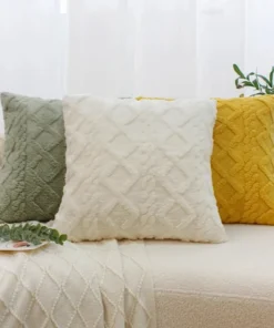 Set of 4 Vintage Twist KnittingPlush PillowCases Cushion Covers