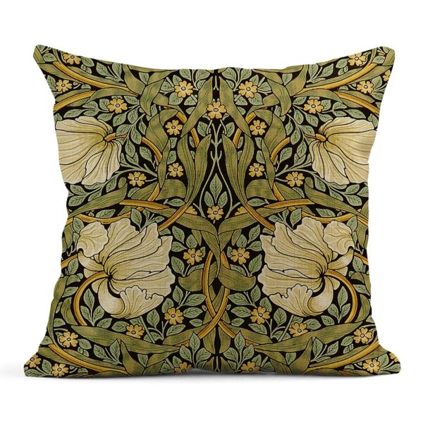4PCS 45x45 Vintage Flowers Linen Pillowcases Set for Sofa Decorative - Image 3