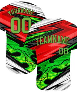 Custom 3D Pattern Design Abstract Pattern For Sport Team Authentic Baseball Jersey