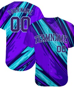 Custom 3D Pattern Design Abstract Pattern For Sport Team Authentic Baseball Jersey