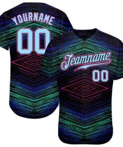 Custom 3D Pattern Design Lines Authentic Baseball Jersey