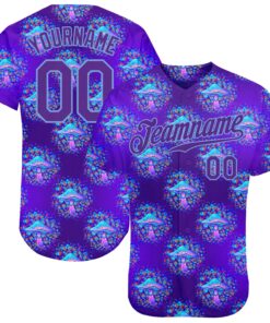 Custom 3D Pattern Design Magic Mushrooms Psychedelic Hallucination Authentic Baseball Jersey