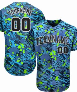 Custom 3D Pattern Design Music Festival Authentic Baseball Jersey