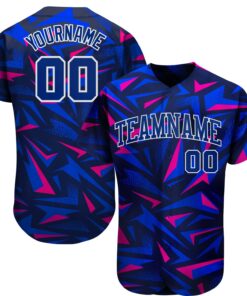 Custom 3D Pattern Design Music Festival Authentic Baseball Jersey