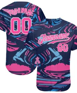 Custom 3D Pattern Design Sport Authentic Baseball Jersey