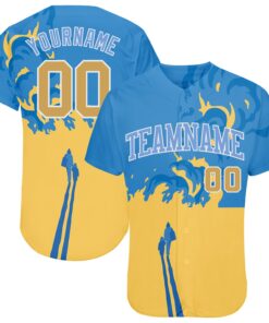 Custom 3D Pattern Design Stop War In Ukraine Authentic Baseball Jersey