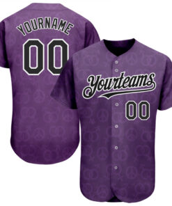 Custom Rainbow For Pride Month Love Is Love LGBT 3D Authentic Baseball Jersey