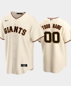 00 Custom Cream Home San Francisco Giants Jersey Jersey