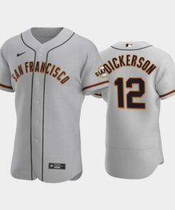 12 Alex Dickerson Gray Road San Francisco Giants Jersey Jersey