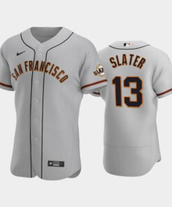 13 Austin Slater Gray Road San Francisco Giants Jersey Jersey