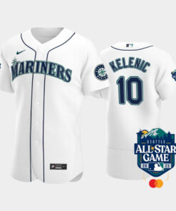 2023 All-Star Game Seattle Mariners 10 Jarred Kelenic White Jersey
