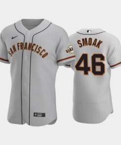 46 Justin Smoak Gray Road San Francisco Giants Jersey Jersey