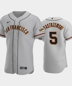 5 Mike Yastrzemski Gray Road San Francisco Giants Jersey Jersey