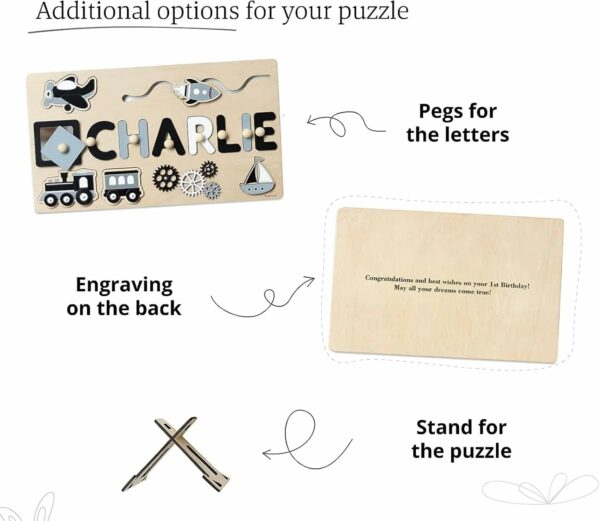 Personalized Montessori Busy Board Puzzle for Babies - Image 10