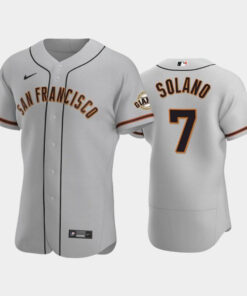 7 Donovan Solano Gray Road San Francisco Giants Jersey Jersey