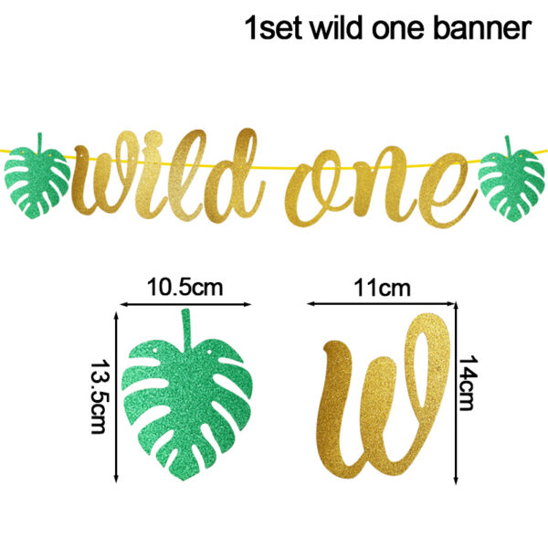 Jungle Safari Birthday Decorations Animal Disposable Tableware Forest Woodland Baby Shower Boy 1 2 3 4 5 Birthday Party Supplies - Image 9