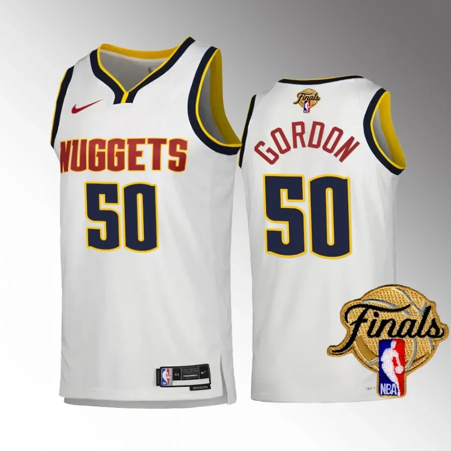 Aaron Gordon 50 Denver Nuggets 2023 NBA Finals Champions Edition Jersey - White - JS639