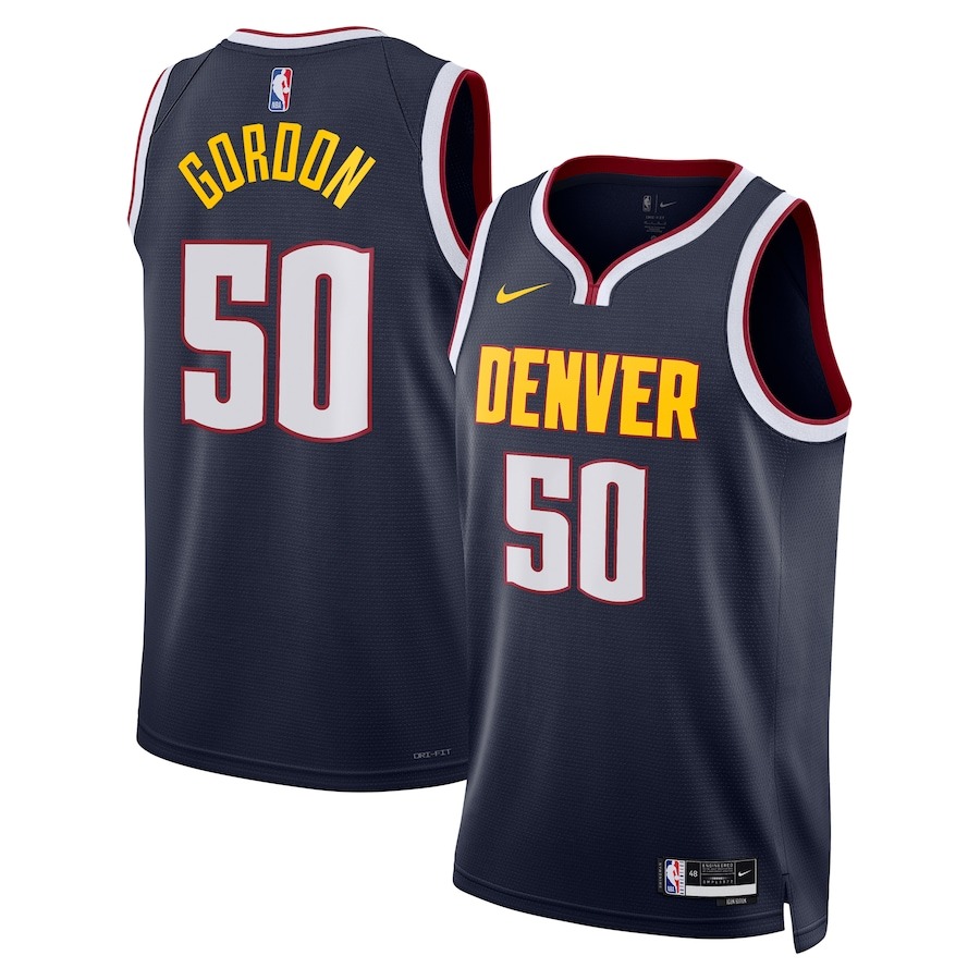 Aaron Gordon Denver Nuggets Jersey NBA Merch Player Swingman Replica Jersey Icon Edition