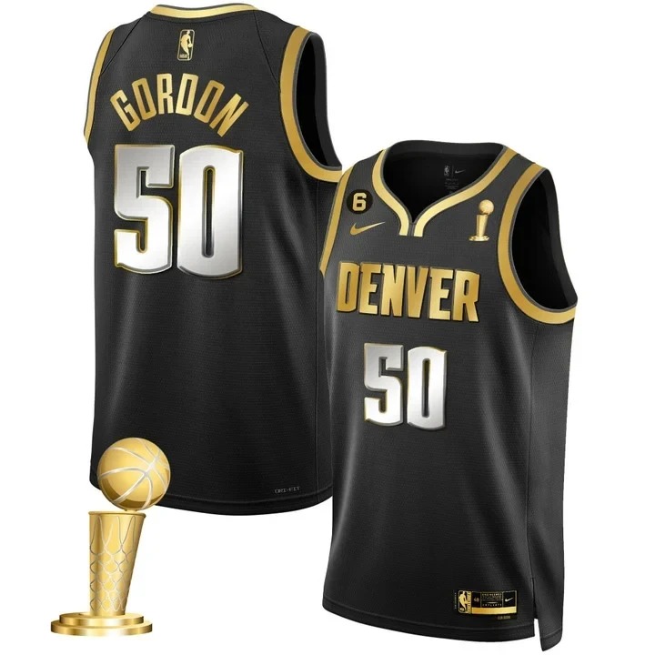 Aaron Gordon Jersey Denver Nuggets Champions Patch Mile High Jersey NBA Merch Fan Gifts