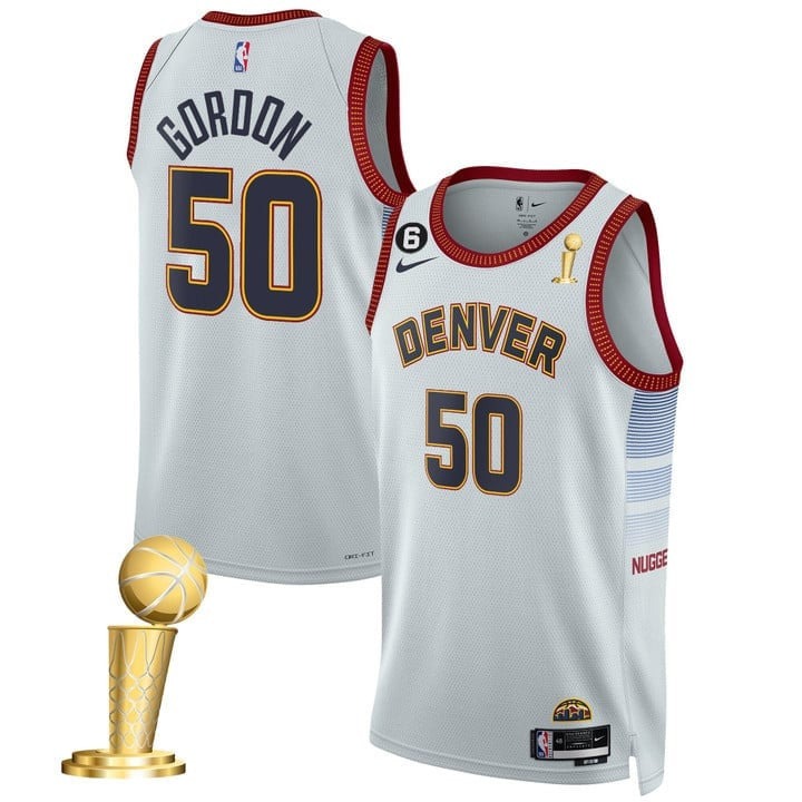 Aaron Gordon Jersey Denver Nuggets Champions Patch Mile High Player Jersey NBA Merchandise
