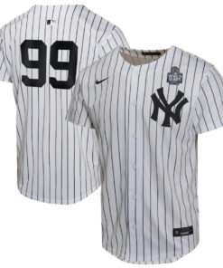 Aaron Judge 99 New York Yankees 2024 World Series Home Game Player YOUTH Jersey - White
