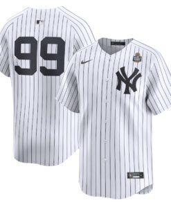 Aaron Judge 99 New York Yankees 2024 World Series Home Limited Men Jersey - White