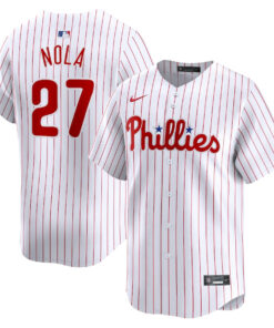 Aaron Nola 27 Philadelphia Phillies Home Limited Player Men Jersey - White