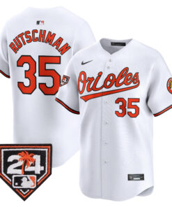 Adley Rutschman 35 Baltimore Orioles 2024 Spring Training Patch Men Jersey - White