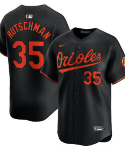 Adley Rutschman 35 Baltimore Orioles Alternate Limited Player Men Jersey - Black