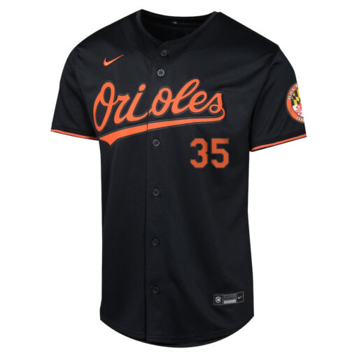Adley Rutschman 35 Baltimore Orioles Alternate Limited YOUTH Jersey - Black - Image 2