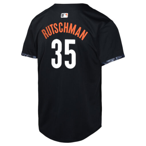 Adley Rutschman 35 Baltimore Orioles City Connect Limited YOUTH Jersey - Black - Image 3