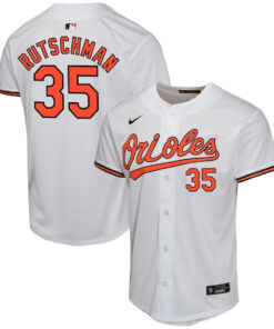 Adley Rutschman 35 Baltimore Orioles Home Game YOUTH Jersey - White