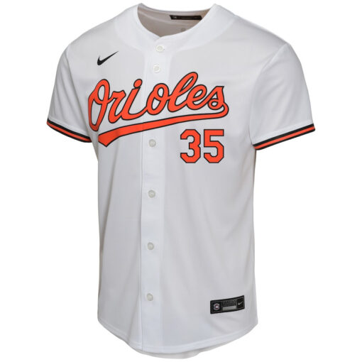 Adley Rutschman 35 Baltimore Orioles Home Game YOUTH Jersey - White - Image 2