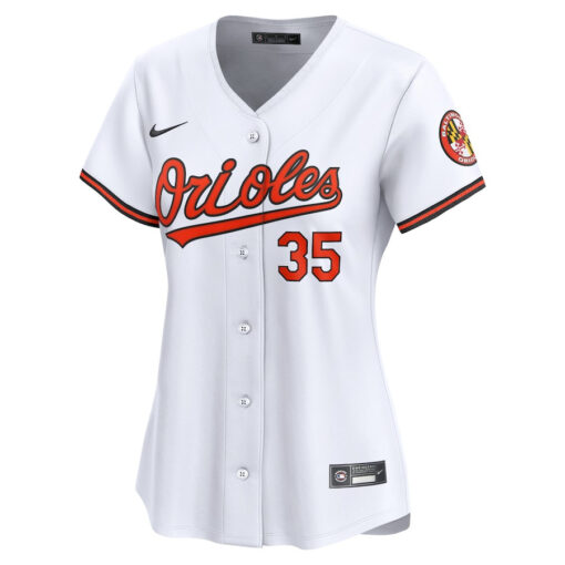 Adley Rutschman 35 Baltimore Orioles Women Home Limited Player Jersey - White - Image 2