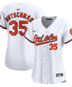 Adley Rutschman 35 Baltimore Orioles Women Home Limited Player Jersey - White