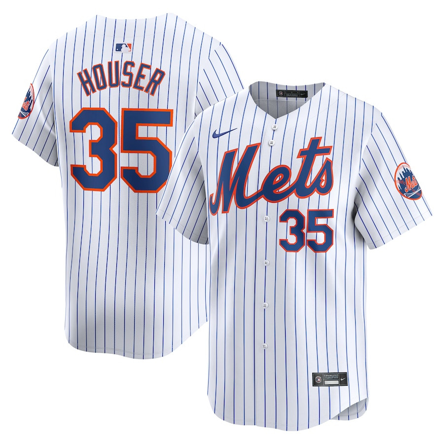 Adrian Houser 35 New York Mets Home Limited Men Jersey - White