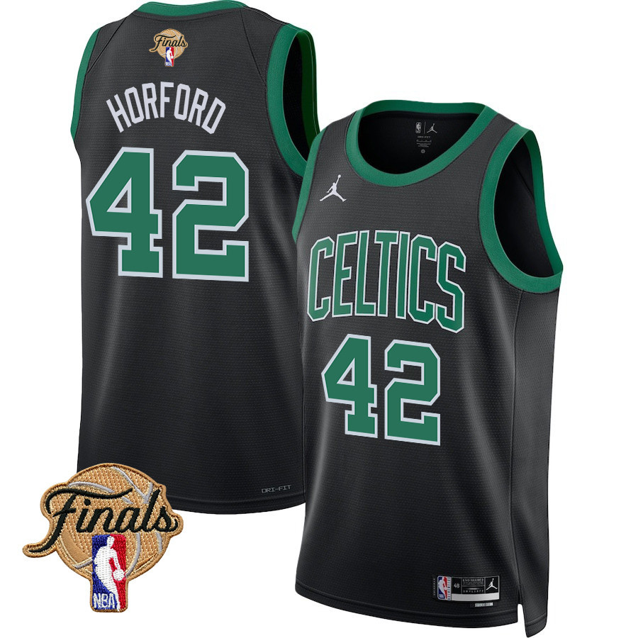 Al Horford 42 Boston Celtics 2024 FINALS PATCH Swingman Jersey - Statement Edition - Black - JS864
